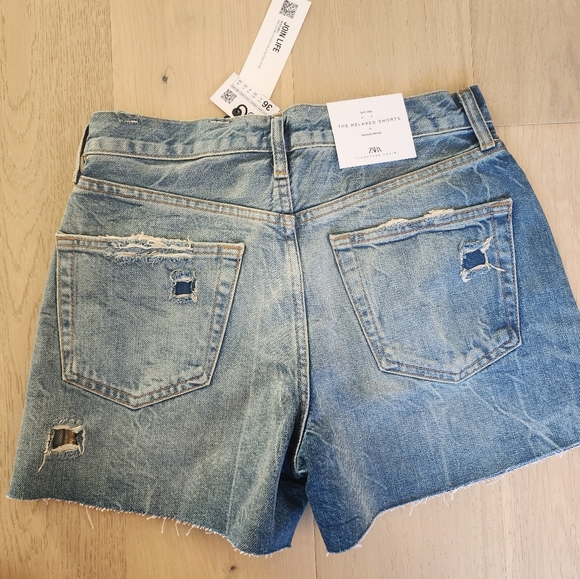 Zara The Relaxed Shorts in Vintage Indigo - Picture 3 of 4